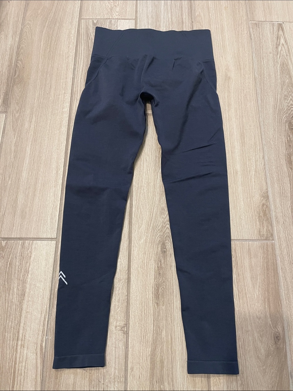 Oner Active Effortlesslift Seamless Leggings With White Logo True Blue/Grey Sz S - Picture 4 of 10